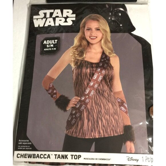 Disney STAR WARS Chewbacca Tank Top Adult S/M Up to Size 8 with Sash - Picture 1 of 4